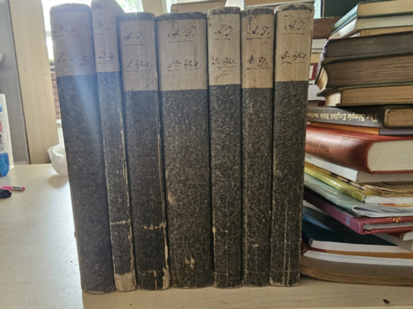 Gustav Friedrich Dinter - Schullehrer-Bibel (Iskolamesterek Bibliája / Tanítói Biblia) Neues Testament (Újszövetség) 1-3.; Altes Testament (Ószövetség) 1-5. (az Újszövetség legvége (a 4. rész) hiányzik)