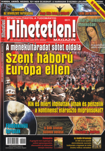 Szcs Rbert - Hihetetlen! magazin - XVI. vfolyam 10. (180.) szm, 2016. oktber