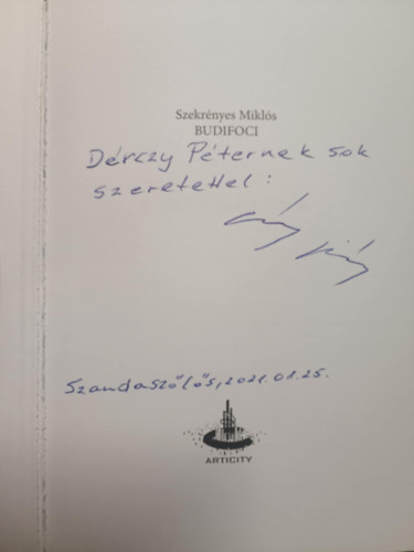 Szekrnyes Mikls - Budifoci - trcaregny