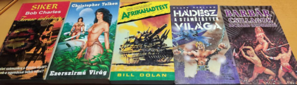 Clark Darlton, Richard Reinsmith, Bill Dolan, Christopher Tolken Bob Charles - 5 db Sci-Fi: Afrikahadtest + Barb�r csillagok + Ezerszirm� Vir�g + Ferrano �rkol�nia: Siker 3. + H�d�sz, a sz�m�z�ttek vil�ga