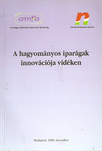 A hagyományos iparágak innovációja vidéken