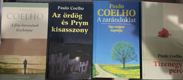 Paulo Coehlo - 4 db Paulo Coehlo ktet: A fny harcosnak kziknyve + Az rdg s Prym kisasszony + A zarndoklat + Tizenegy perc