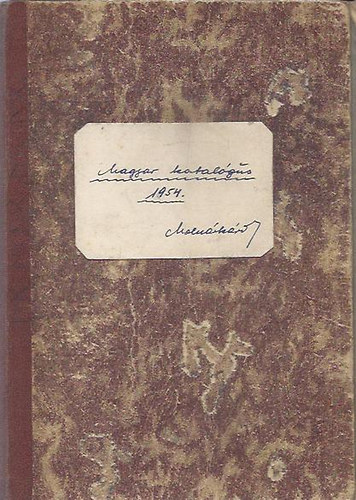 Magyar blyegek katalgusa 1954