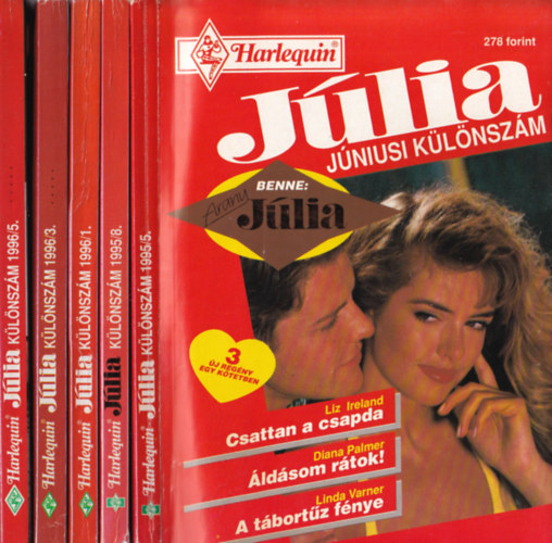 5 db j�lia k�l�nsz�m: 1995/5, 1995/8, 1996/1, 1996/3, 1996/5