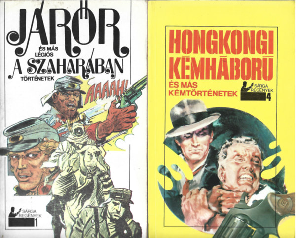 2 db könyv, Járőr a Szaharában és más légiós történetek, Hongkongi kémháború és más kémtörténetek