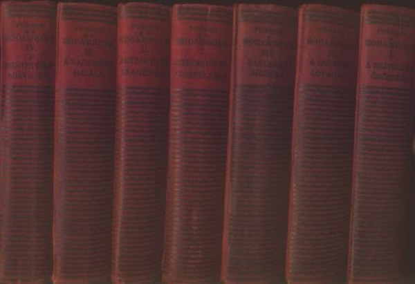 Ponson Du Terrail - Rocambole �lete �s kalandjai I-III. + Rocambole h�stettei I-IV. (7 k�tetben)