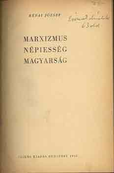 Rvai Jzsef - Marxizmus,npiessg,magyarsg