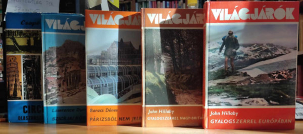 Lawrence Durrell, Baracs D�nes, John Hillaby, Csap� Gy�rgy - 5 dv Vil�gj�r�k, Eur�pa: Circolare (Olaszorsz�g �tk�zben)(79); Gyalogszerrel Eur�p�ban (108); Gyalogszerrel Nagy-Britanni�ban (130); P�rizsb�l nem jelentettem (156); Szic�liai k�rhinta (175)