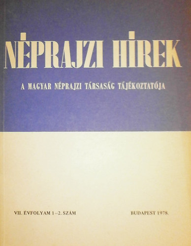 N�prajzi h�rek (1978. VII. �vfolyam 1-2. sz�m)
