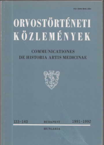 Orvostörténeti közlemények 1991-1992/133-140.