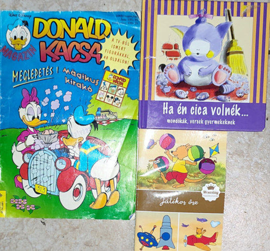 Nagy Emese (szerk.) - 3db gyermekeknek szóló mesekönyv - Donald kacsa-Mágikus kirakó; Játékos ősz; Nagy Emese (szerk.)-Ha én cica volnék...
