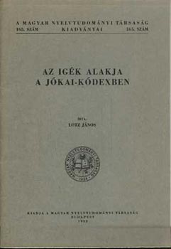 Lotz J�nos - Az ig�k alakja a J�kai-k�dexben