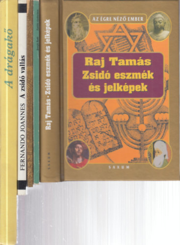 Joseph Roth, Vgn Klein Margit, Fernando Joannes Raj Tams - 5 db. judaika (Zsid eszmk s jelkpek + Zsidk vndorton + Virg a viharban + A zsid valls (A vilg nagy vallsai) + A drgak- Pldzatok, elbeszlsek, mesk az si zsid hagyomnyok alapjn)