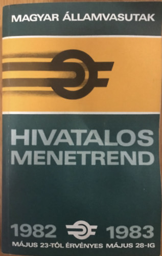 Magyar llamvasutak - Hivatalos menetrend 1982-1983