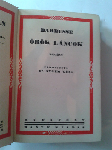 Barbusse - Örök láncok