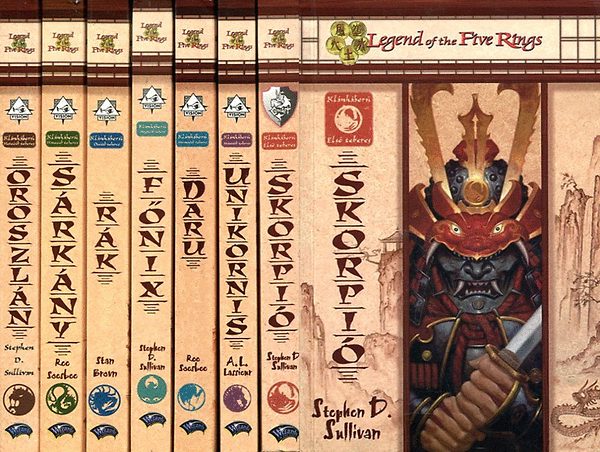 A. L. Lassieur, Ree Soesbee, Stan Brown Stephen D. Sullivan - Az �t gy�r� legend�ja sorozat 1-7. (Kl�nh�bor� I-VII. tekercs) / Skorpi�, Unikornis, Daru, F�nix, R�k, S�rk�ny, Oroszl�n