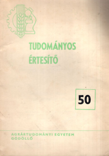 Dr. Tibold Vilmos Dr.  (szerk.) Manczel Jen (szerk.) - Tudomnyos rtest 50 - Agrrtudomnyi Egyetem Gdll ( Variabilits s allometris vizsglatok hazai mustelidae-fajok koponyin )