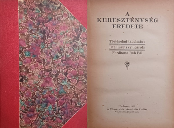 Kautsky Károly - A kereszténység eredete