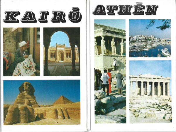 2 db Panoráma Külföldi városkalauzok, László Péter: Kairó, Soproni János-Fajth Tibor: Athén