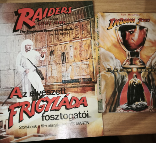 Les Martin Rob MacGregor - 2db Indiana Jones könyv - Rob MacGregor-Indiana Jones és az utolsó kereszteslovag, Az elveszett frigyláda fosztogatói-Storybook a film alapján, írta: Les Martin