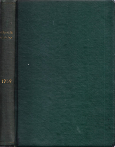 Gerő LÁszló Dr. - Műemlékvédelem III. évf. 1959
