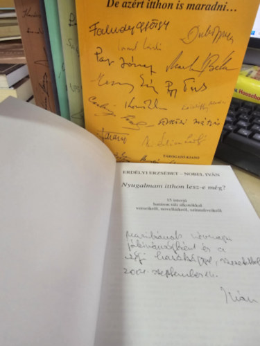 Nobel Iván Erdélyi Erzsébet Erdélyi Erzsébet - Határokon járok örökké... + Induljunk tehát: otthonról haza + Én otthon vagyok költő...+ Örökké itthon már e tájban+ De azért itthon is maradni...+ Nyugalmam itthon lesz-e még?