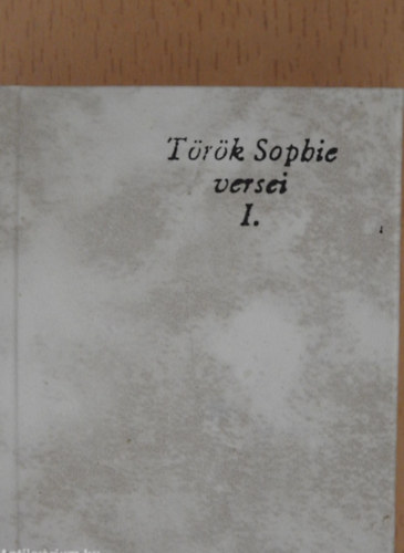 Trk Sophie versei I. (miniknyv)