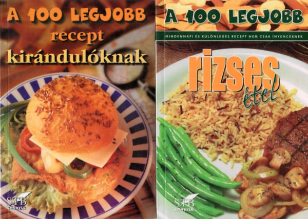B�rtfai L�szl�  M�zes Istv�n Mikl�s (szerk.) - 3 db szak�csk�nyv - A 100 legjobb sorozatb�l: A 100 legjobb rizses �tel + A 100 legjobb recept kir�ndul�knak + A 100 legjobb z�lds�ges finoms�g