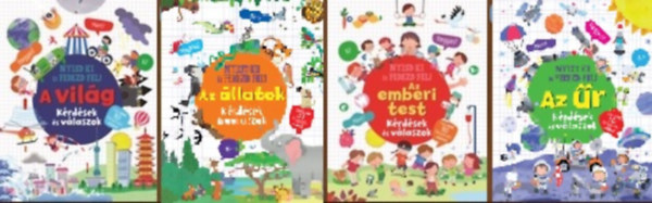 Nyisd ki és fedezd fel 4db-os könyvcsomag (A világ / Az állatok / Az emberi test / Az űr) - Kérdések és válaszok