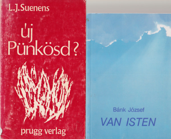 L.J. Suenens, Békés Gellért Bánk József - 4 db vallási könyv: Van Isten + Új Pünkösd? + Istenkeresés + Gyümölcsoltó Boldogasszony templomaink
