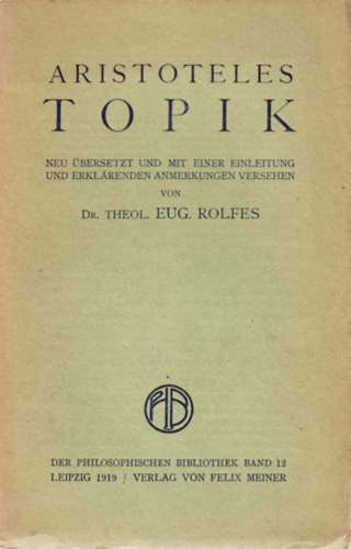Aristoteles - Topik