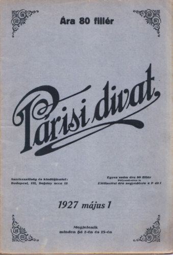 Prisi divat XXII. vfolyam 1927. mjus 1., 15. szm