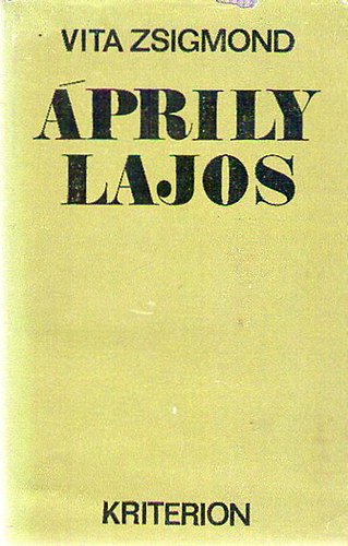 Vita Zsigmond - �prily Lajos - Az ember �s a k�lt�