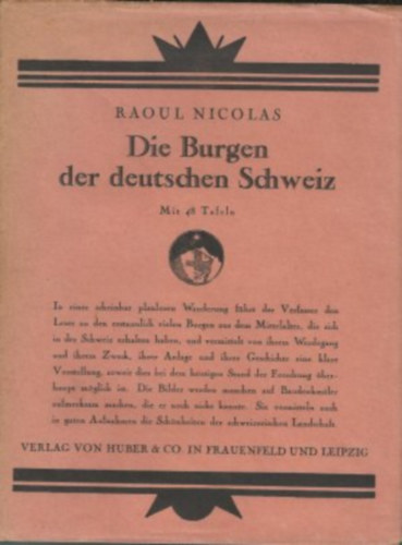 Raoul Nicolas - Die Burgen der deutschen Schweiz