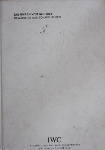 Watches from IWC 2004