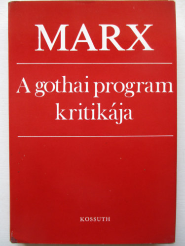 Marx - A gothai program kritikja