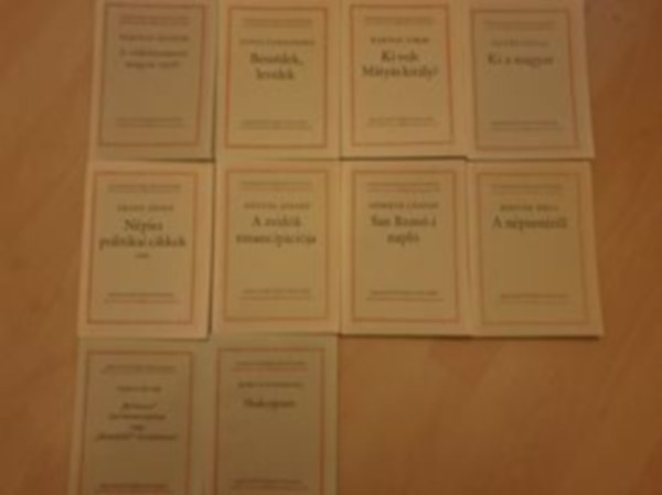 Vegyes - Gondolkod Magyarok knycsomag (10 darab) Brharcos munksmozgalom vagy llampt szocializmus?,Shakespeare,A npzenrl,San Rome-i napl,A zsidk emancip..,Npies politikai cikkek,Ki a magyar,Ki volt Matyskirly?,Beszdek levele