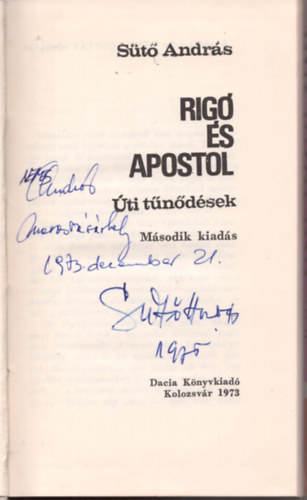 Andrs St - Rig s apostol-ti tndsek- dediklt