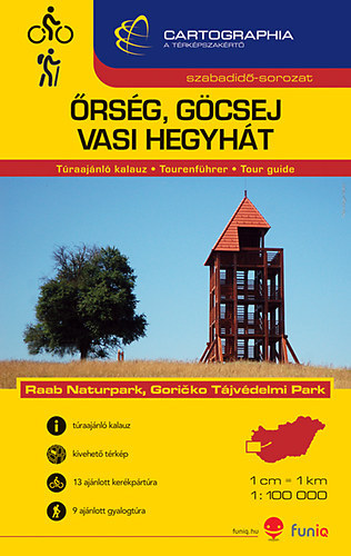 �rs�g, G�csej, Vasi hegyh�t t�raaj�nl� kalauz - 1:100000