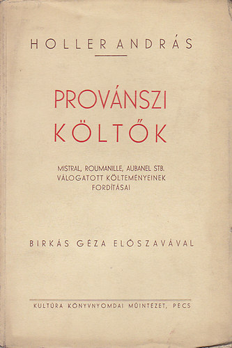 Holler Andr�s - Prov�nszi k�lt�k