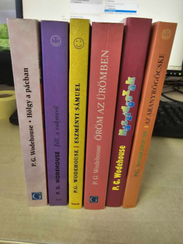 P. G. Wodehouse Pelham Grenville Wodehouse - 6db Wodehouse ktet: Hlgy a pcban+ Jill, a vakmer+ Eszmnyi Smuel+ rm az rmben+ Nszidszak+ Az aranyrgcske