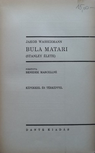 Jakob Wassermann - Bula Matari (Stanley lete)