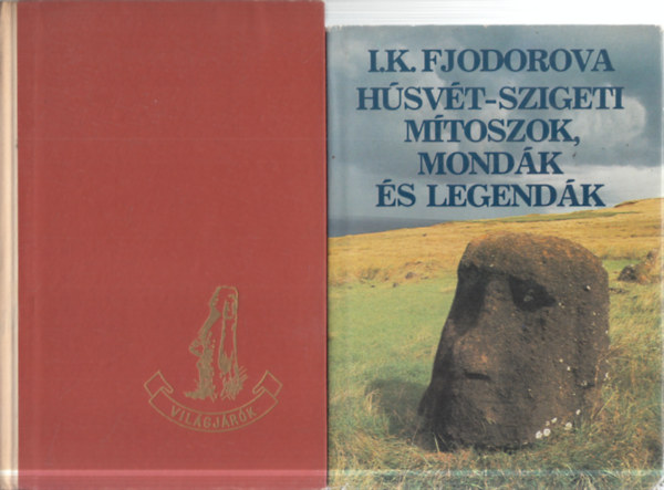 I.K. Fjodorova Thor Heyerdahl - 2 db. útleírás (Aku-Aku + Húsvét-szigeti mítoszok, mondák és legendák)