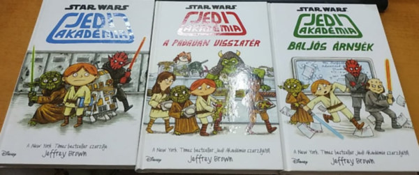 Jeffrey Brown - 3 db Star Wars: Jedi akadémia + A padavan visszatér + Baljós árnyék