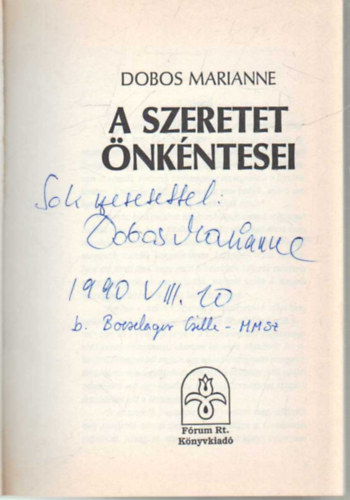 Dobos Marianne - A szeretet nkntesei