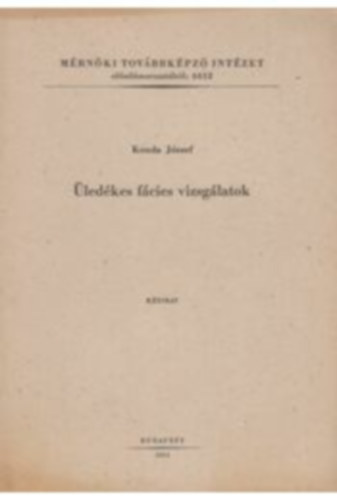 Konda József - Üledékes fácies vizsgálatok