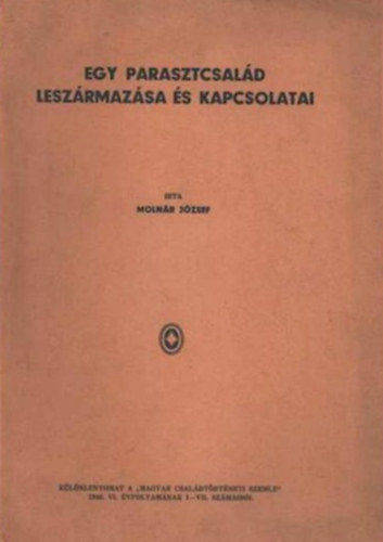 Molnr Jzsef - Egy parasztcsald leszrmazsa s kapcsolatai