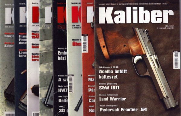 Vass Gbor  (fszerk.) - Kaliber 2009/2., 4., 6., 7., 8., 10., 11., 12. szmok (8 db)