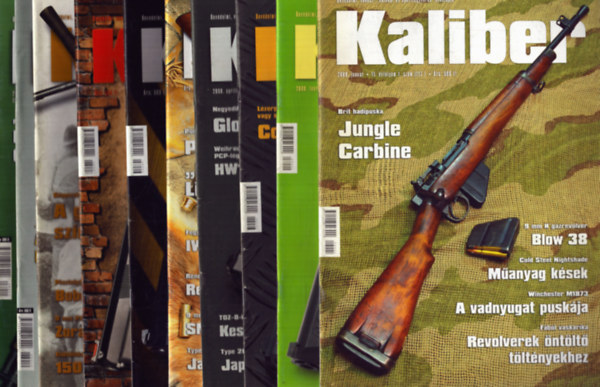 Vass G�bor  (f�szerk.) - Kaliber 2008/1-8., 10., 11. sz�mok (10 db)