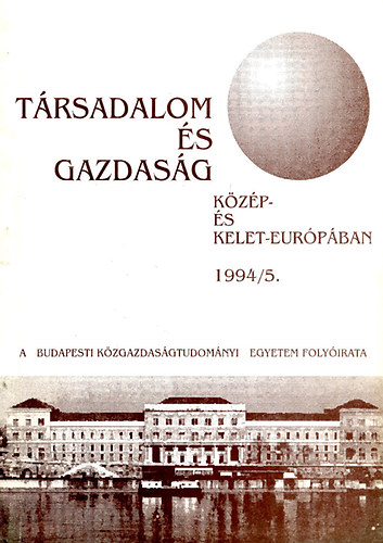 Trsadalom s gazdasg Kzp- s Kelet-Eurpban 1994/5